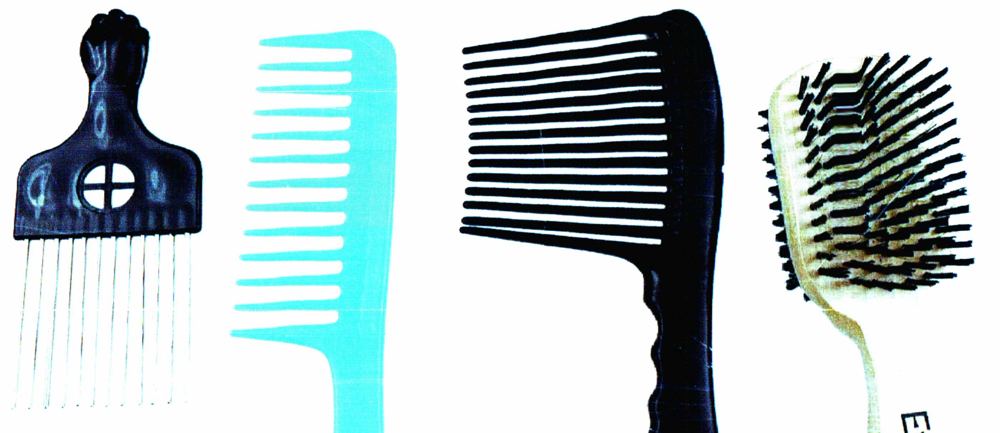 scanned combs and brushes