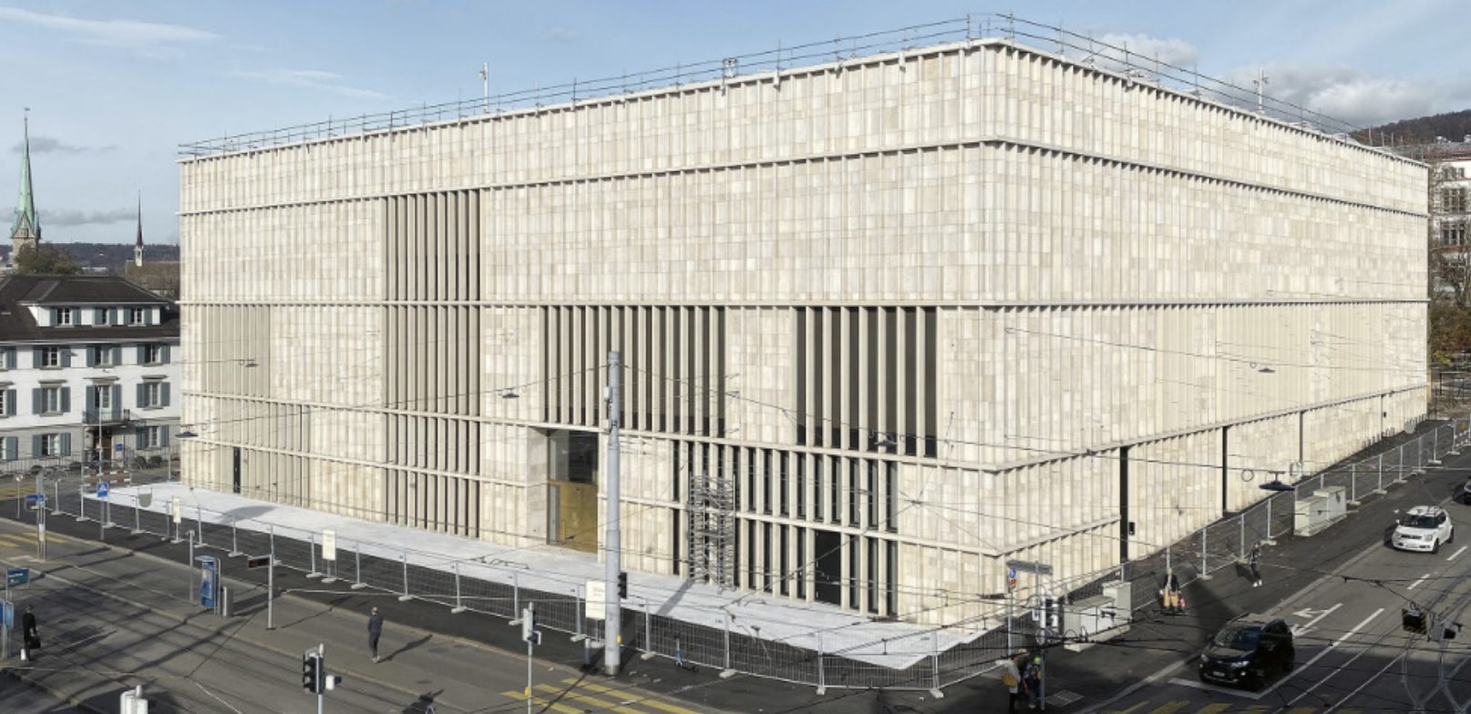 reference: the stone facade of the Chipperfield extension of the Kunsthaus Zürich